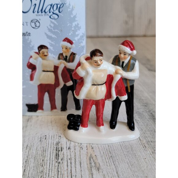 Dept 56 4044868 NEW Suit up for Santa Snow village accessory Xmas - Picture 1 of 6